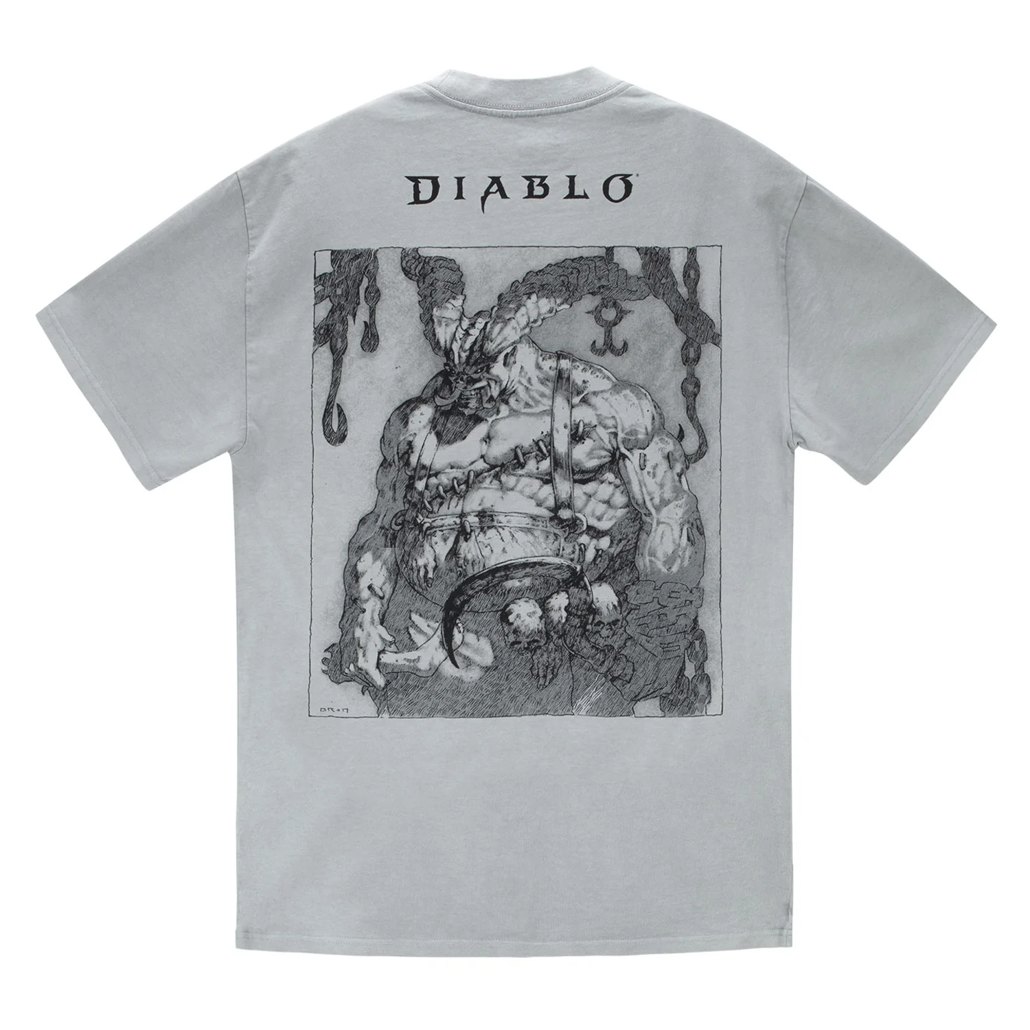 Diablo Butcher Sketch Grey T-Shirt