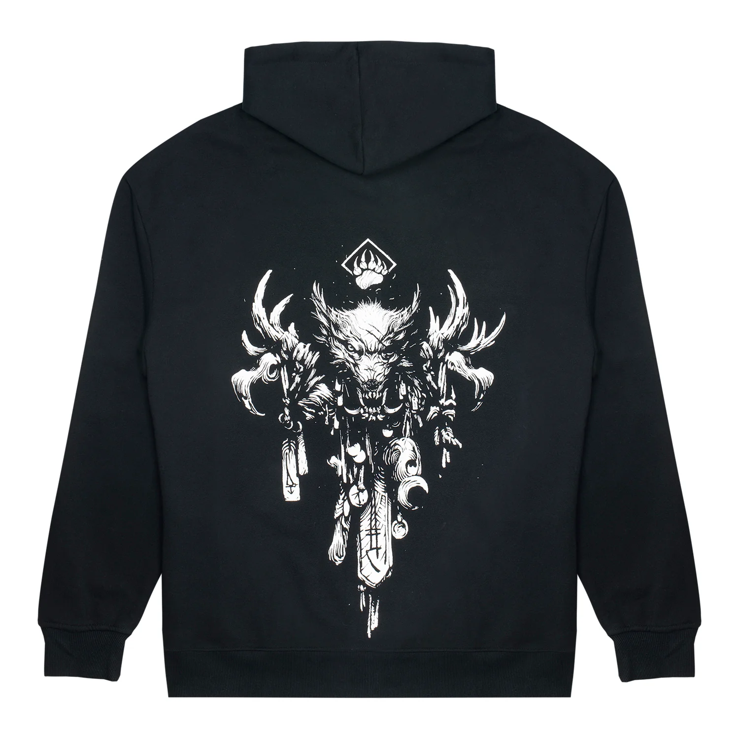 Diablo IV Druid Sigil Black Zip-Up Hoodie