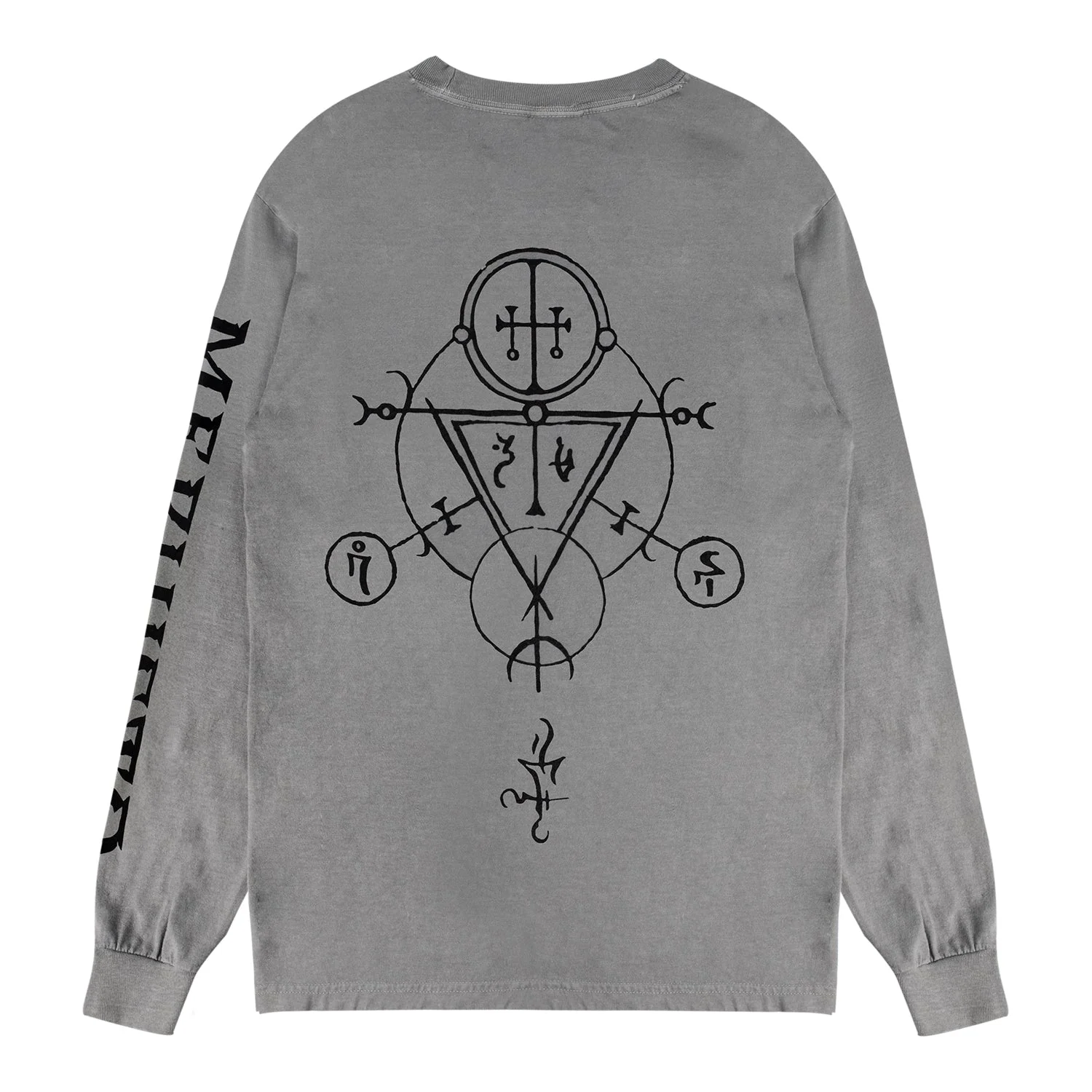 Diablo IV: Lord of Hatred Mephisto Sigil Long Sleeve Grey T-Shirt