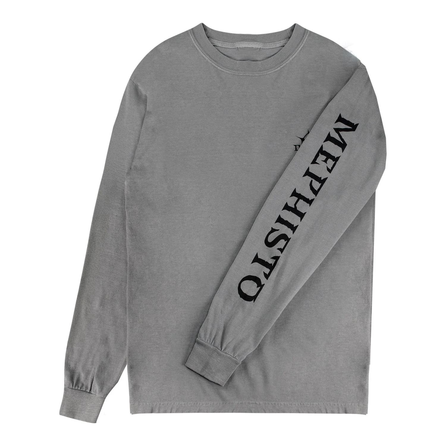 Diablo IV: Lord of Hatred Mephisto Sigil Long Sleeve Grey T-Shirt - Image 3