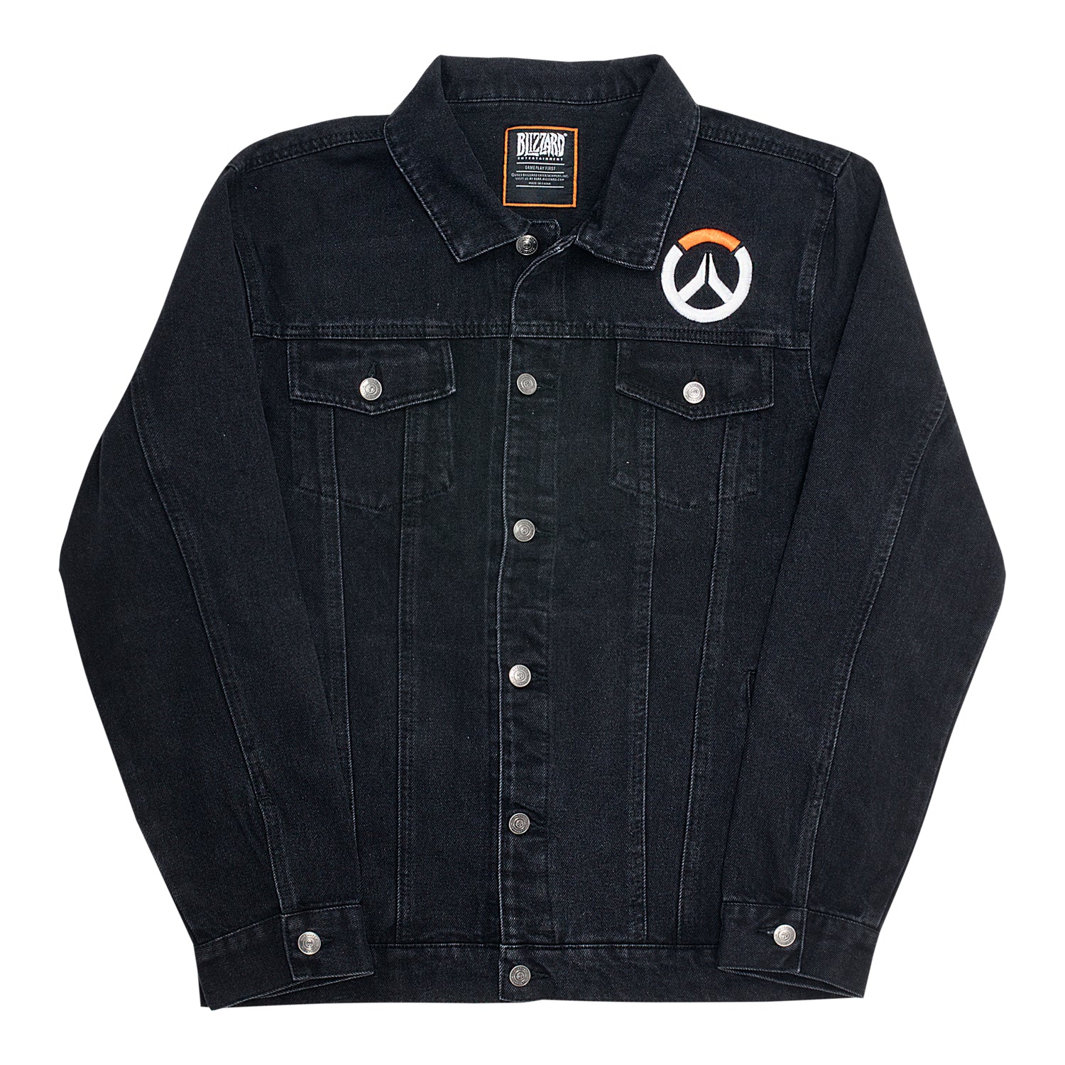 Overwatch Denim Black Button-Up Jacket