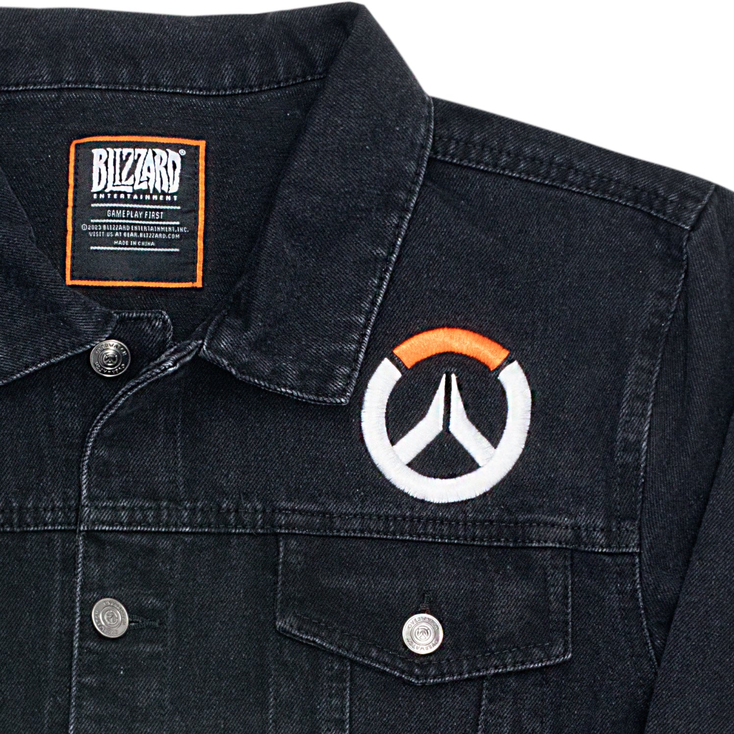 Overwatch Denim Black Button-Up Jacket - Image 2