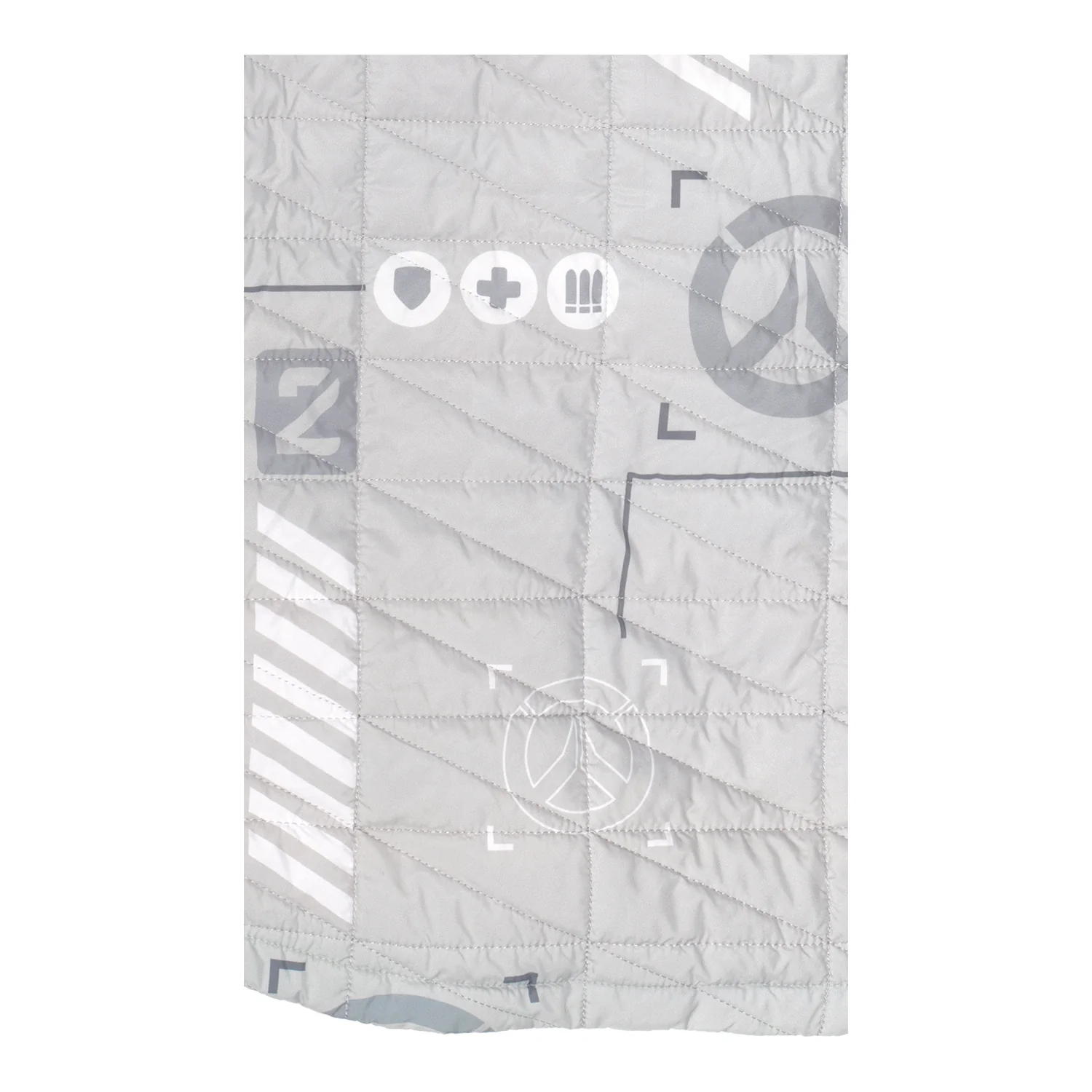 Overwatch 2 Logo White Half-Zip Pullover Jacket - Image 4