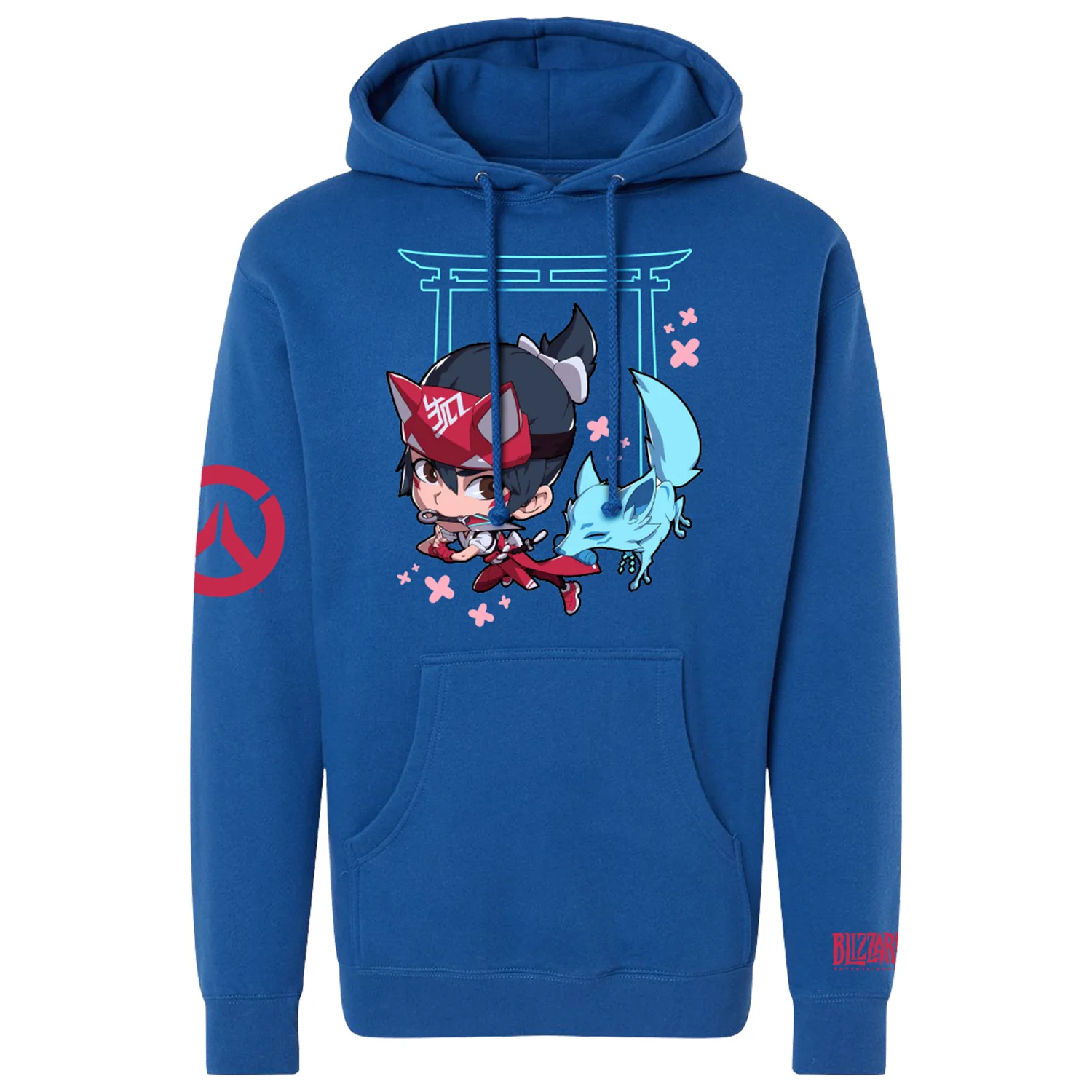 Overwatch Kiriko Blue Hoodie