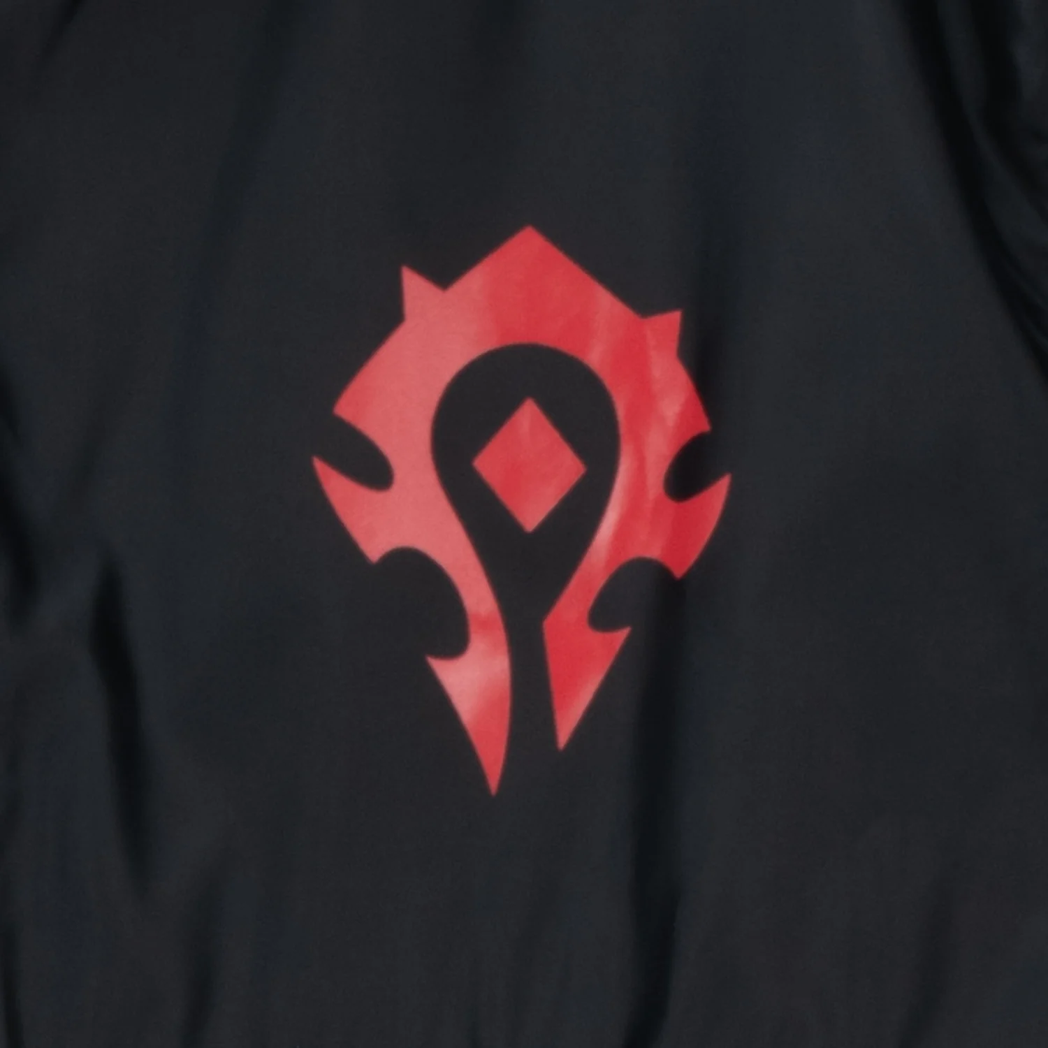 World of Warcraft Horde Logo Half-Zip Black Windbreaker Jacket - Image 3