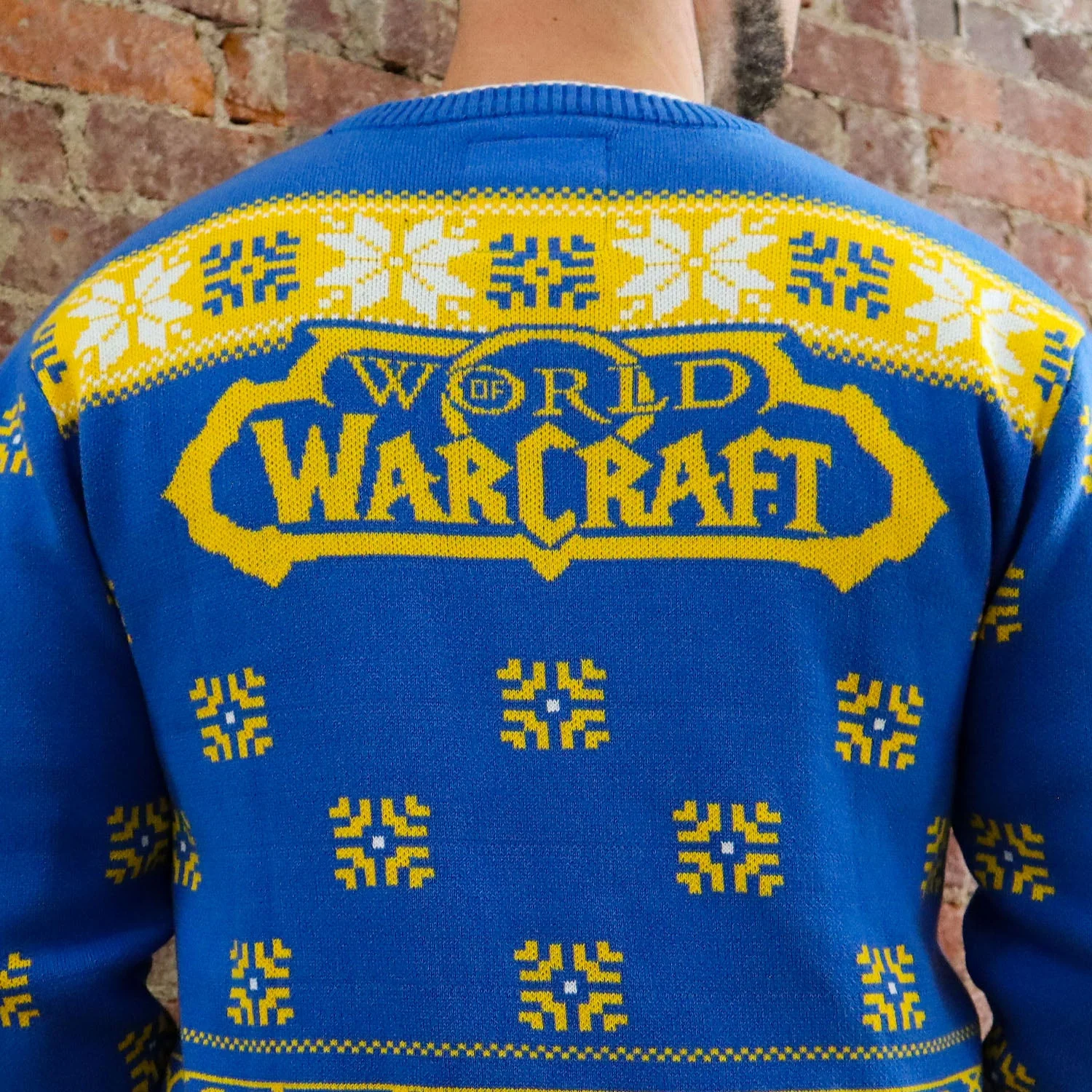 World of Warcraft Alliance Wreath Holiday Sweater - Image 4