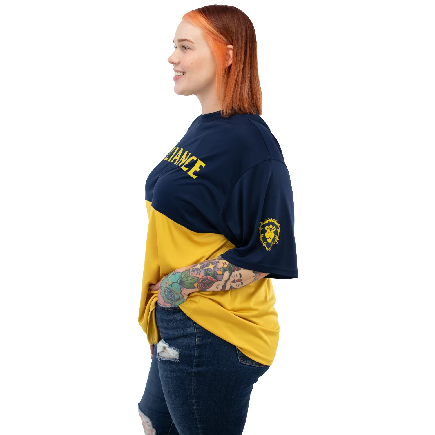 World of Warcraft Alliance Gold Colour Block T-Shirt - Image 3
